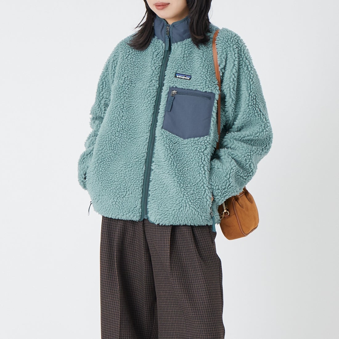 patagonia [パタゴニア] ウィメンズ クラシック レトロX ジャケット [23075] BLSG &&モデル身長：162cm 着用サイズ：XS&&