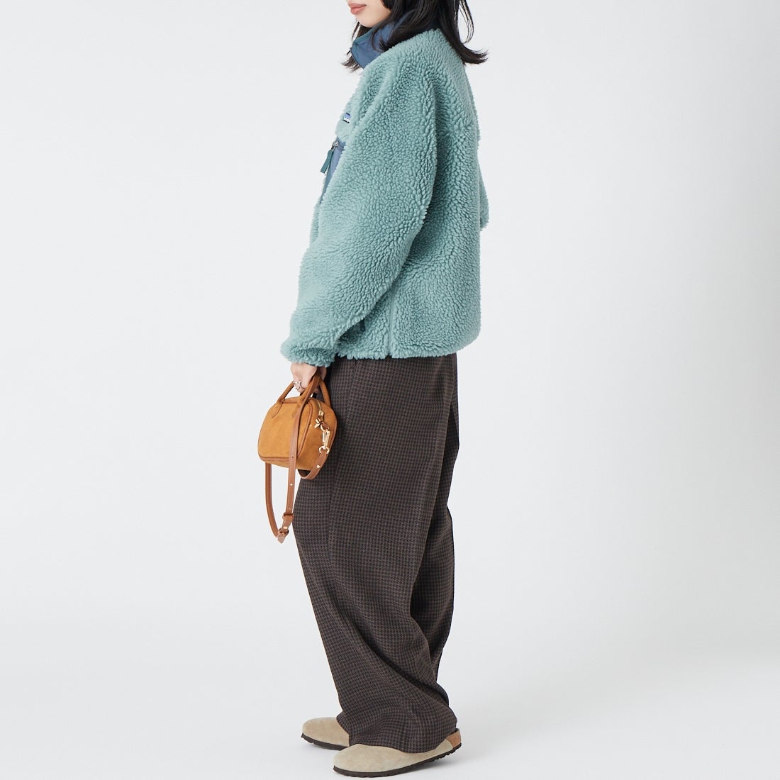patagonia [パタゴニア] ウィメンズ クラシック レトロX ジャケット [23075] BLSG &&モデル身長：162cm 着用サイズ：XS&&