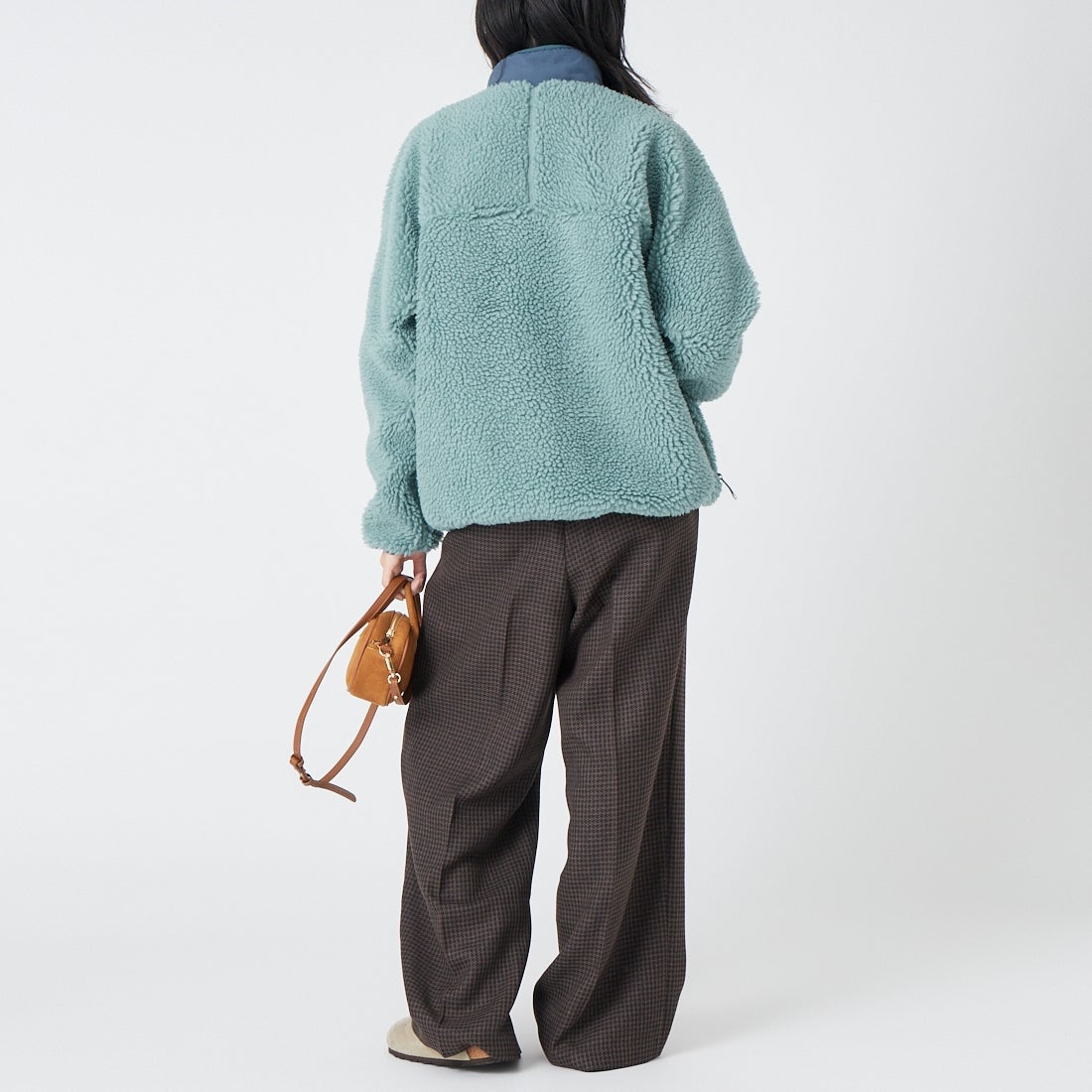 patagonia [パタゴニア] ウィメンズ クラシック レトロX ジャケット [23075] BLSG &&モデル身長：162cm 着用サイズ：XS&&
