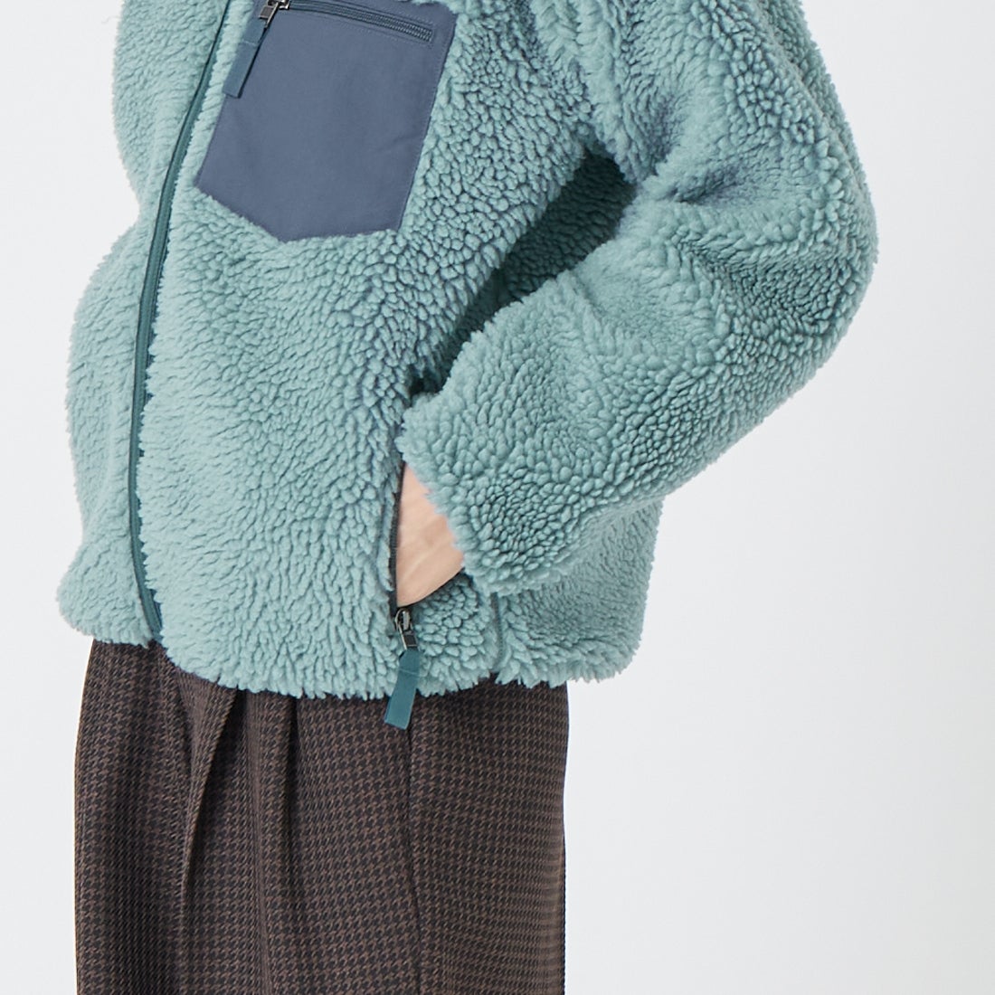 patagonia [パタゴニア] ウィメンズ クラシック レトロX ジャケット [23075] BLSG &&モデル身長：162cm 着用サイズ：XS&&