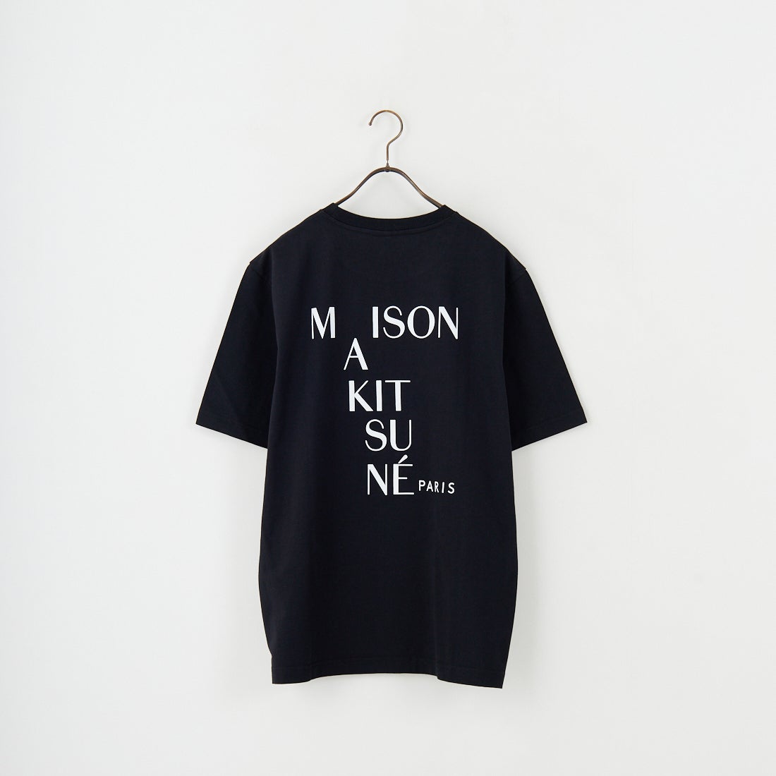 MAISON KITSUNE [メゾン キツネ] CROSSWORD コンフォートTシャツ [PM00112KJ7025] P199 BLACK