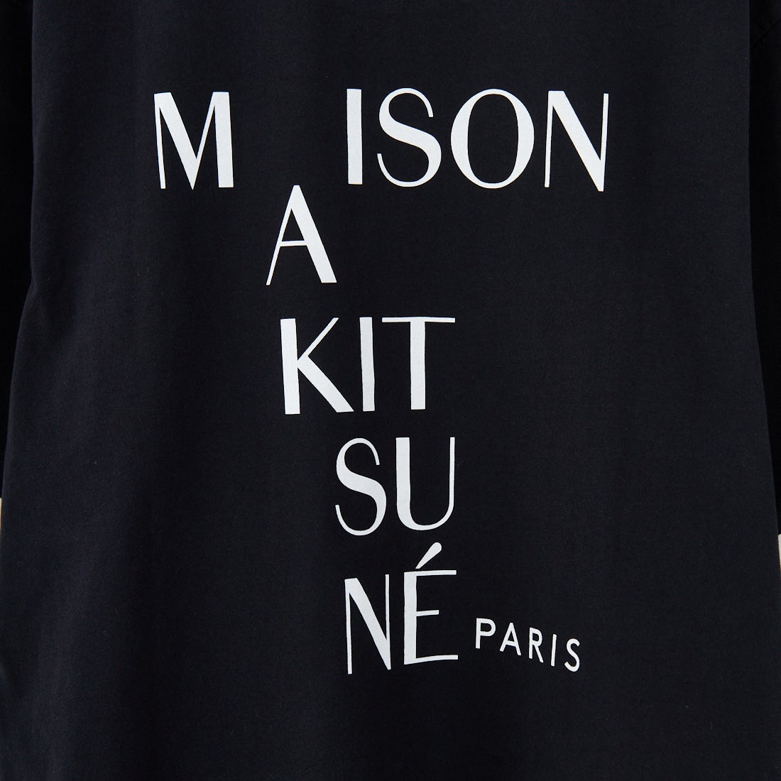 MAISON KITSUNE [メゾン キツネ] CROSSWORD コンフォートTシャツ [PM00112KJ7025] P199 BLACK