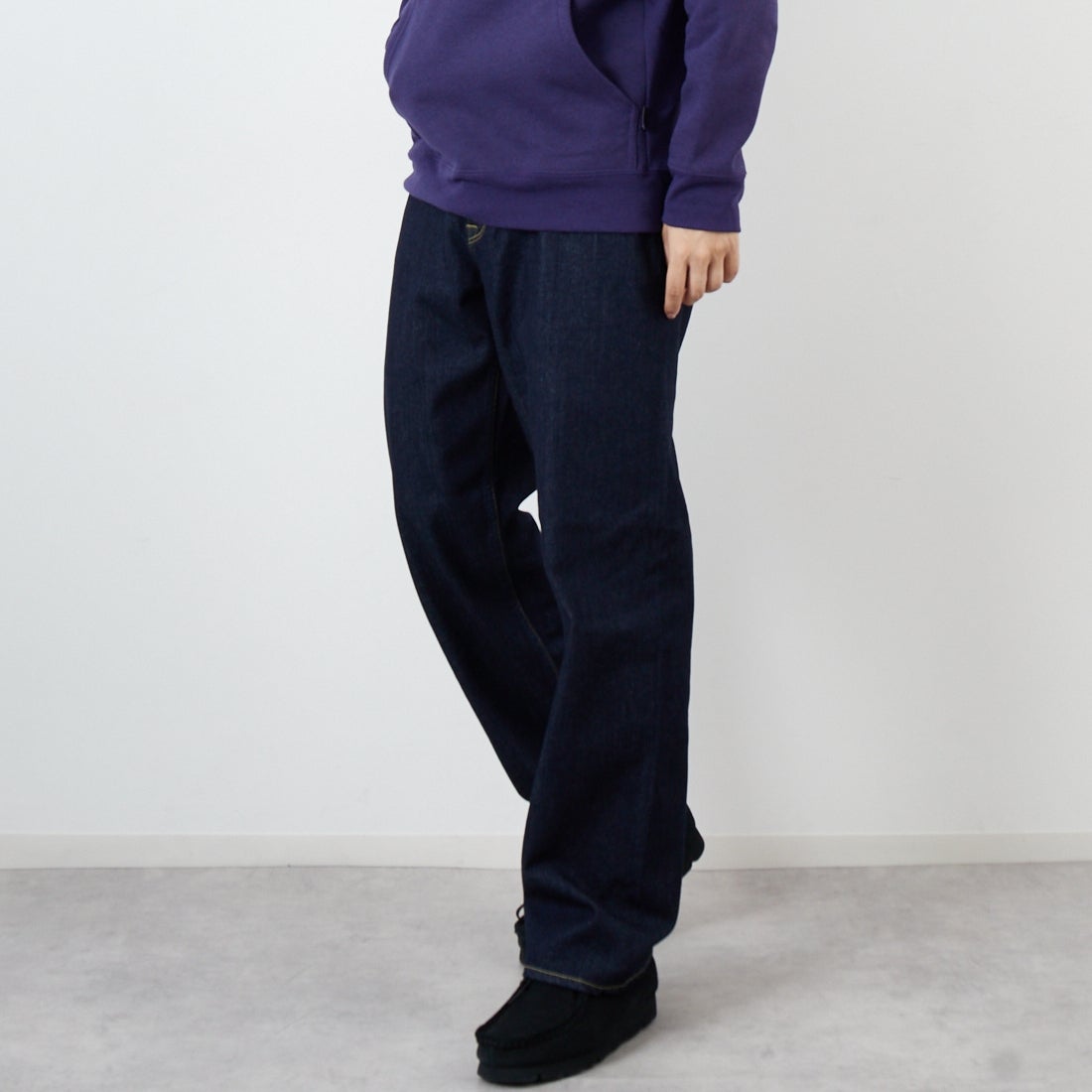 YANUK [ヤヌーク] PREMIUM2 クラシックストレート BEN/ベン [57253030] POW &&モデル身長：179cm 着用サイズ：34&&