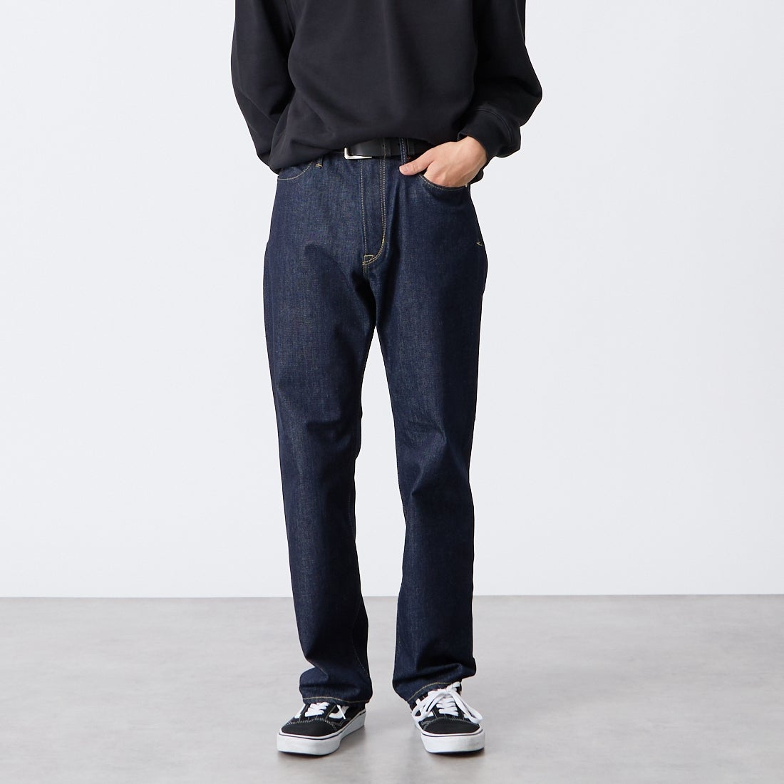 YANUK [ヤヌーク] PREMIUM2 クラシックストレート BEN/ベン [57253030] POW &&モデル身長：175cm 着用サイズ：29&&