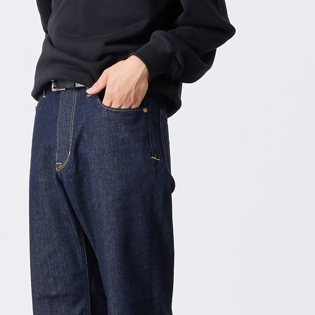 YANUK [ヤヌーク] PREMIUM2 クラシックストレート BEN/ベン [57253030] POW &&モデル身長：175cm 着用サイズ：29&&
