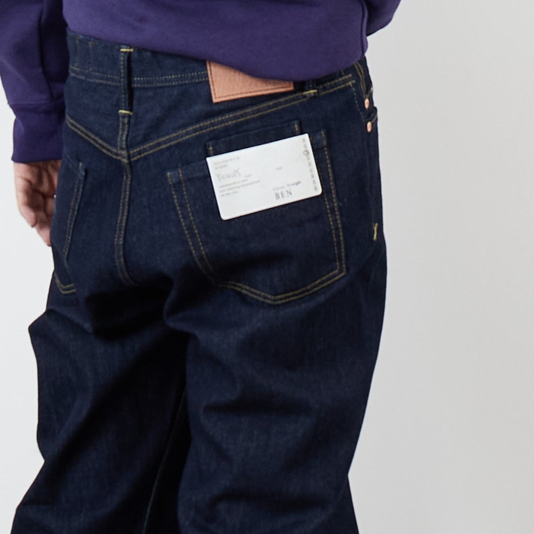 YANUK [ヤヌーク] PREMIUM2 クラシックストレート BEN/ベン [57253030] POW &&モデル身長：179cm 着用サイズ：34&&