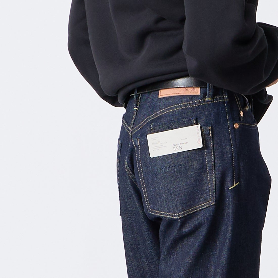 YANUK [ヤヌーク] PREMIUM2 クラシックストレート BEN/ベン [57253030] POW &&モデル身長：175cm 着用サイズ：29&&