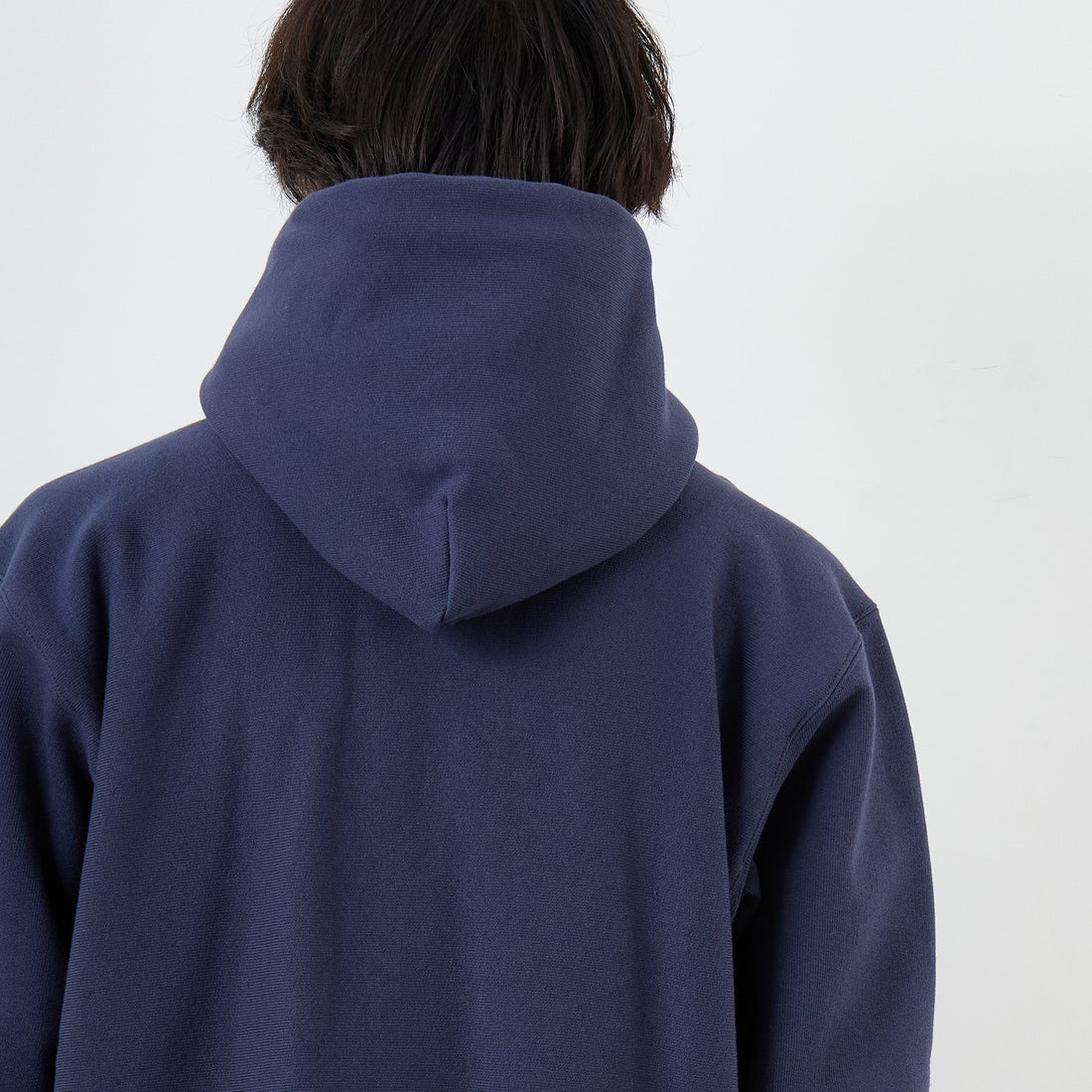 Champion [チャンピオン] リバースウィーブ(R) フーデッドスウェットシャツ [C3-C112] 386 ﾀﾞｰｸﾈｲ &&モデル身長：179cm 着用サイズ：XXL&&