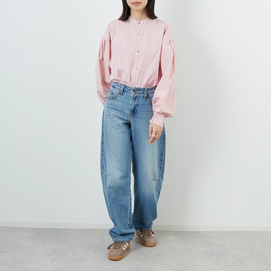 LEVI'S [リーバイス] バギーダッドバレルジーンズ [0039A-00] 02 EASY DA &&モデル身長：162cm 着用サイズ：25&&