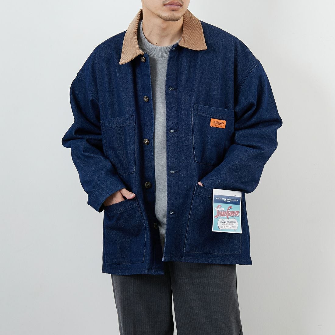 O.W BLUE&&モデル身長：168cm 着用サイズ：M&&