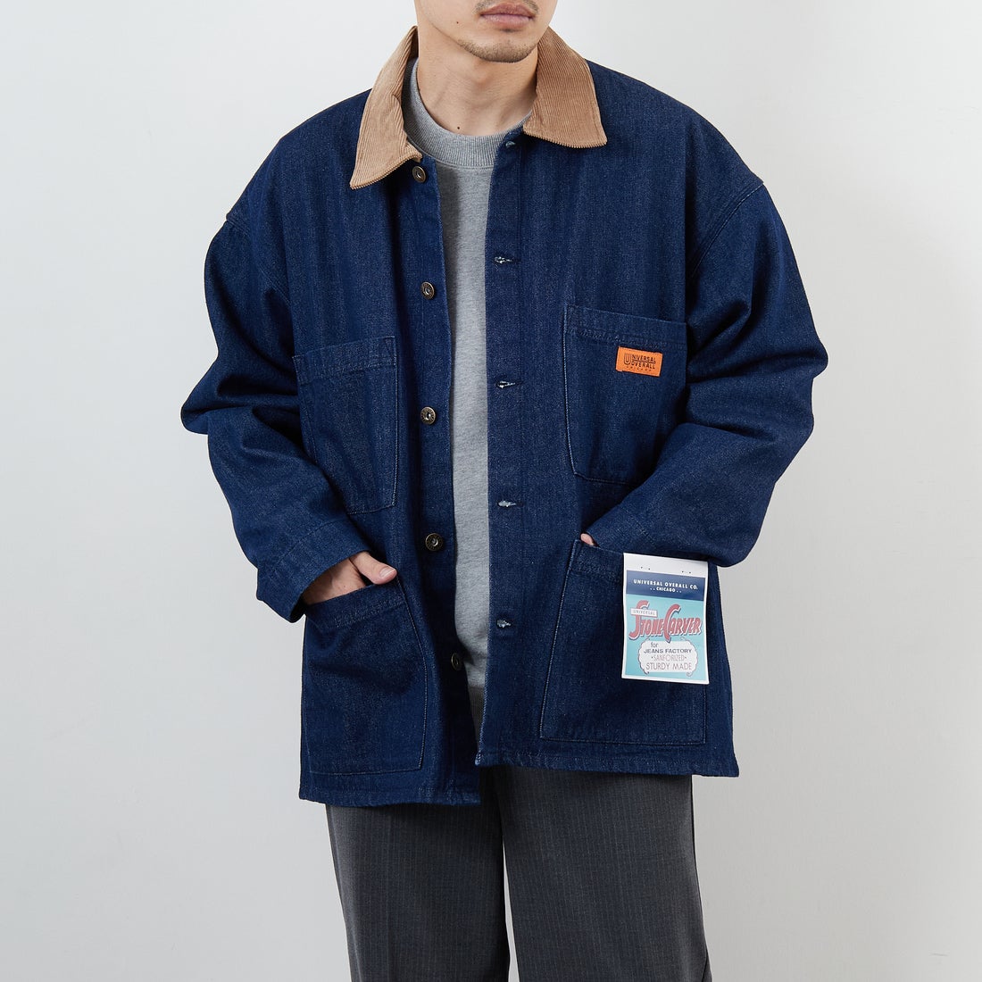 O.W BLUE&&モデル身長：168cm 着用サイズ：M&&