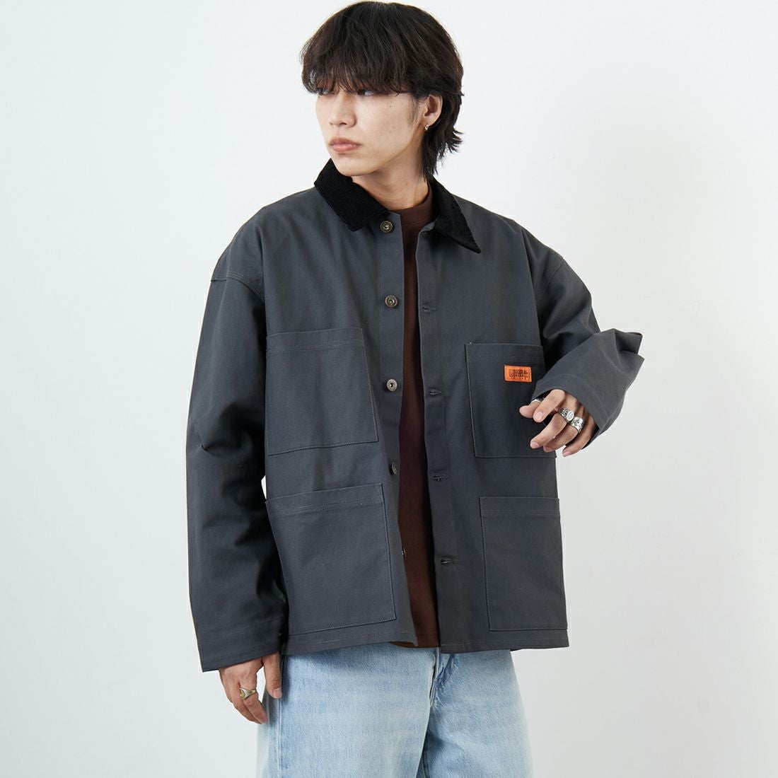 CHARCOAL&&モデル身長：179cm 着用サイズ：M&&