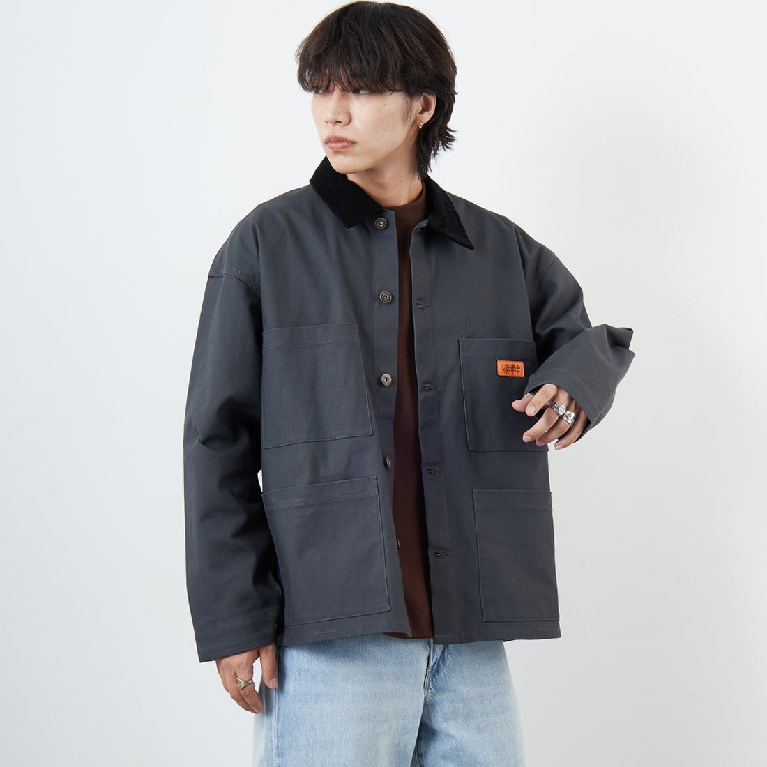 CHARCOAL&&モデル身長：179cm 着用サイズ：M&&