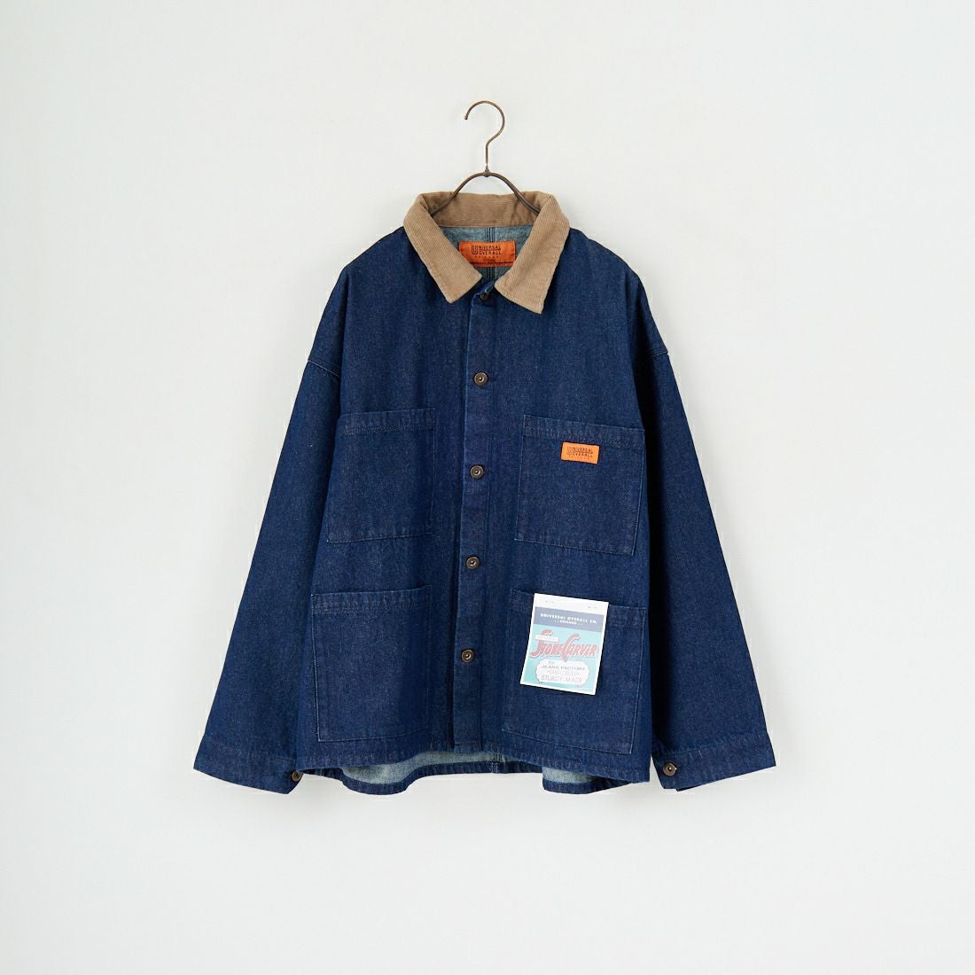 UNIVERSAL OVERALL [ユニバーサルオーバーオール] 別注 カバーオールジャケット [U2533225IN-JF] O.W BLUE
