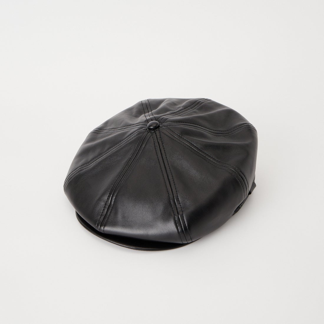 KANGOL [カンゴール] Faux レザーハンチング [233069629] 01 BLACK