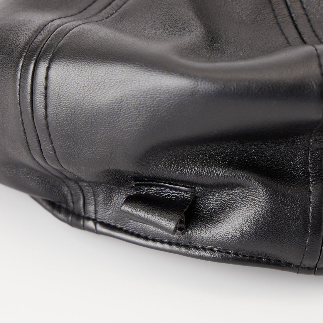 KANGOL [カンゴール] Faux レザーハンチング [233069629] 01 BLACK