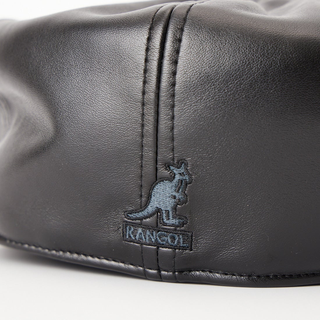 KANGOL [カンゴール] Faux レザーハンチング [233069629] 01 BLACK