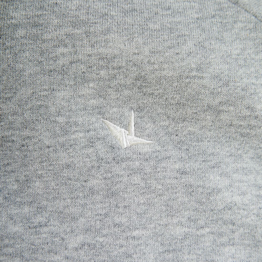 1PIU1UGUALE3 RELAX [ウノ ピゥ ウノ ウグァーレ トレ] パイピングロゴワイドスピンドルパーカー [USO-25148] SN80 GRAY