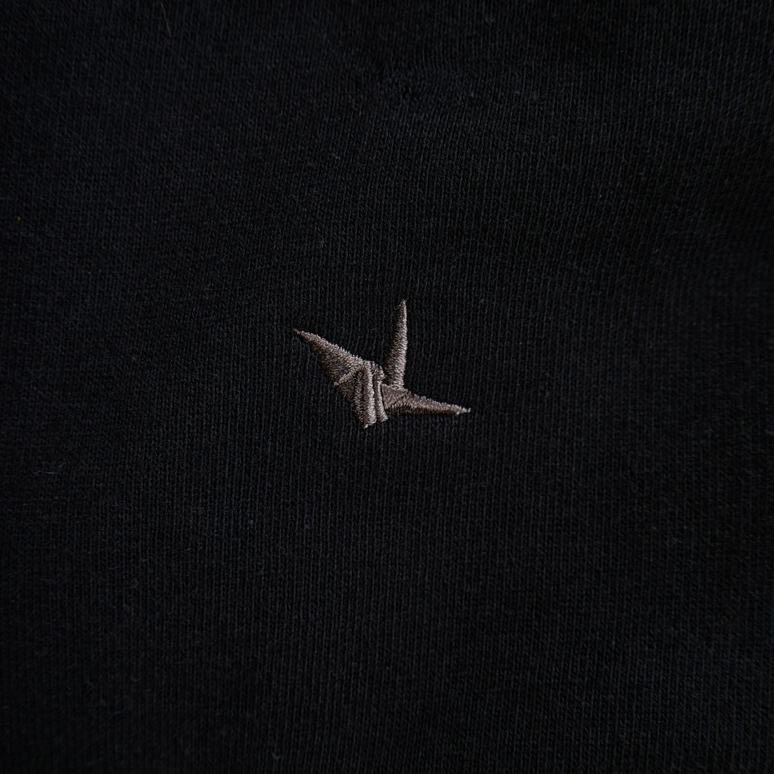 1PIU1UGUALE3 RELAX [ウノ ピゥ ウノ ウグァーレ トレ] パイピングロゴワイドスピンドルパーカー [USO-25148] SN90 BLACK