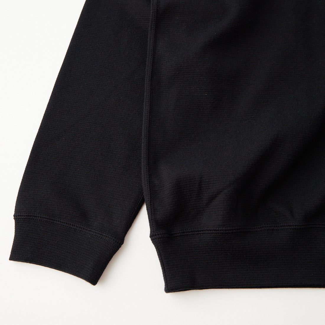 HOLLYWOOD RANCH MARKET [ハリウッドランチマーケット] ストレッチフライス 9.5ozヘムリブ ロングスリーブTシャツ [1015123] BLACK