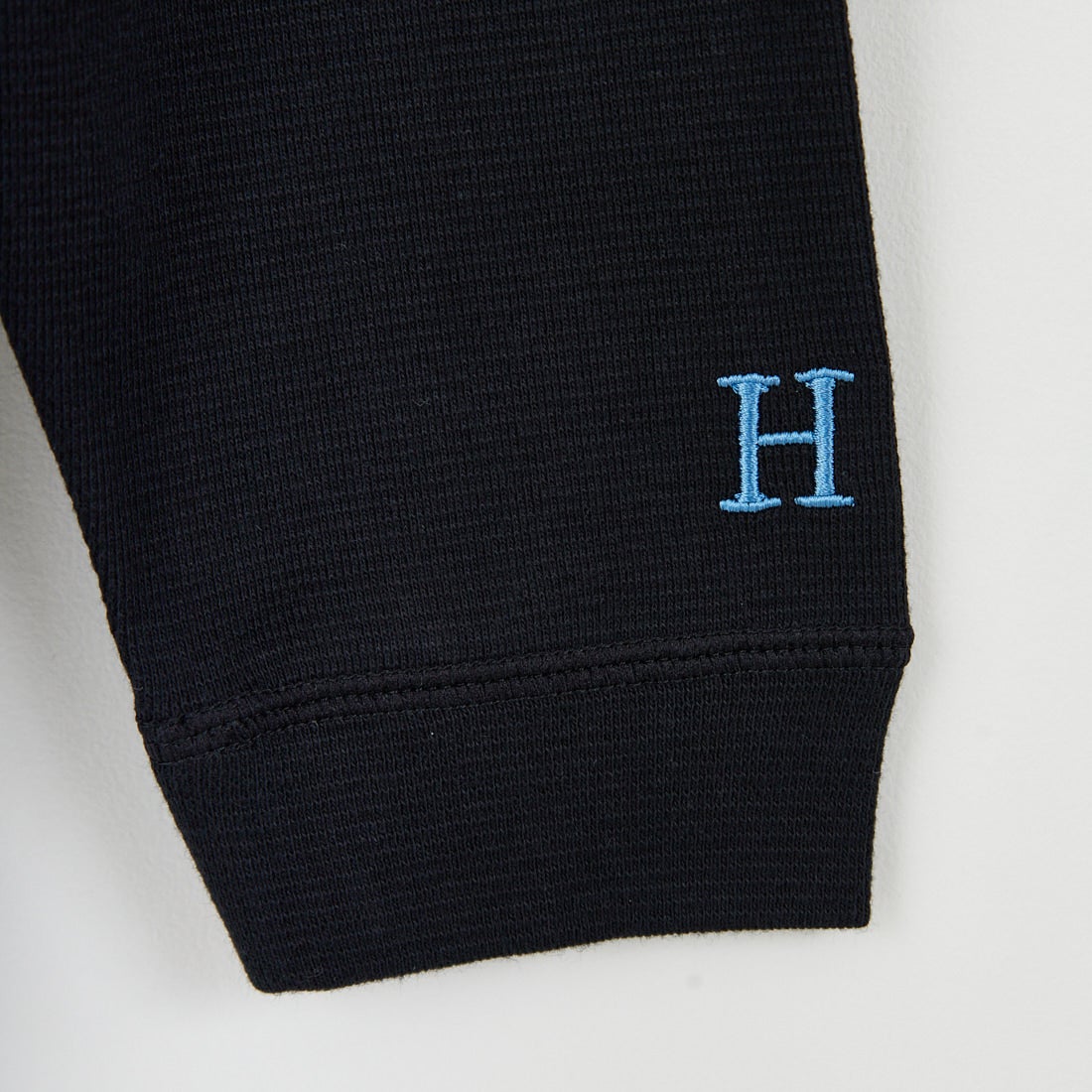 HOLLYWOOD RANCH MARKET [ハリウッドランチマーケット] ストレッチフライス 9.5ozヘムリブ ロングスリーブTシャツ [1015123] NAVY