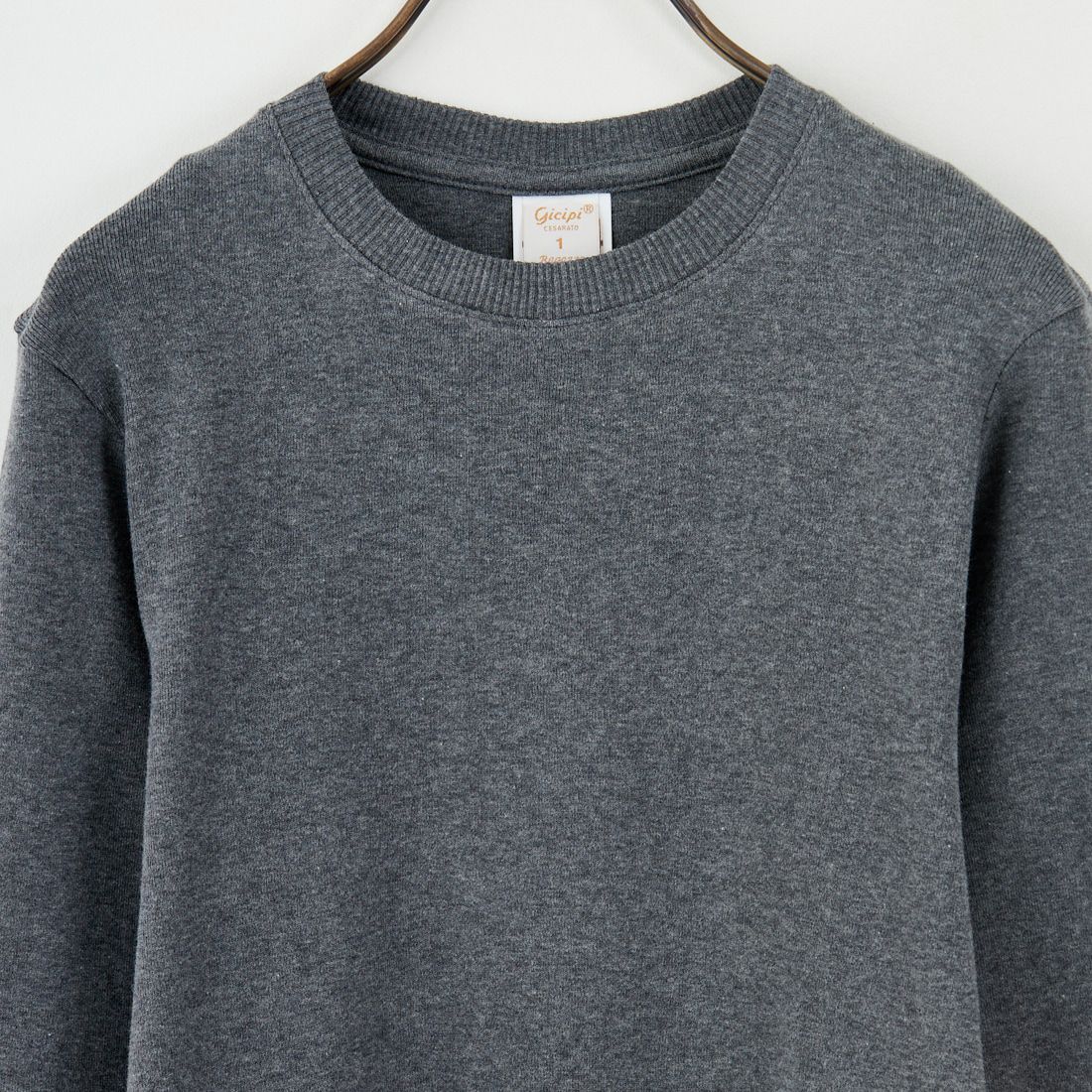 GICIPI [ジチピ] FRAGORA クルーネックニットソー [2513A] CARBONE