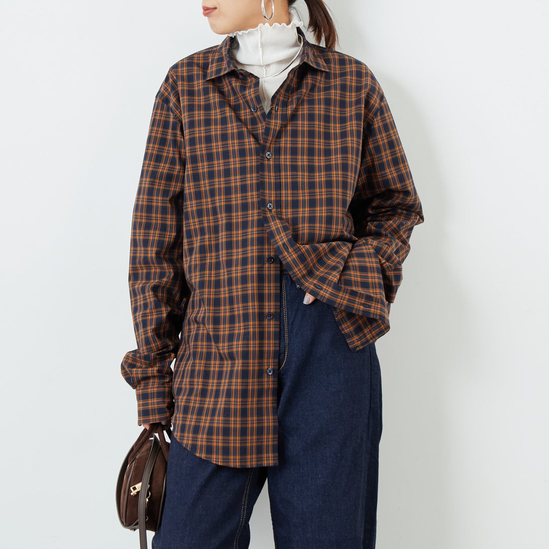 85 NAVY&&モデル身長：159cm 着用サイズ：F0&&