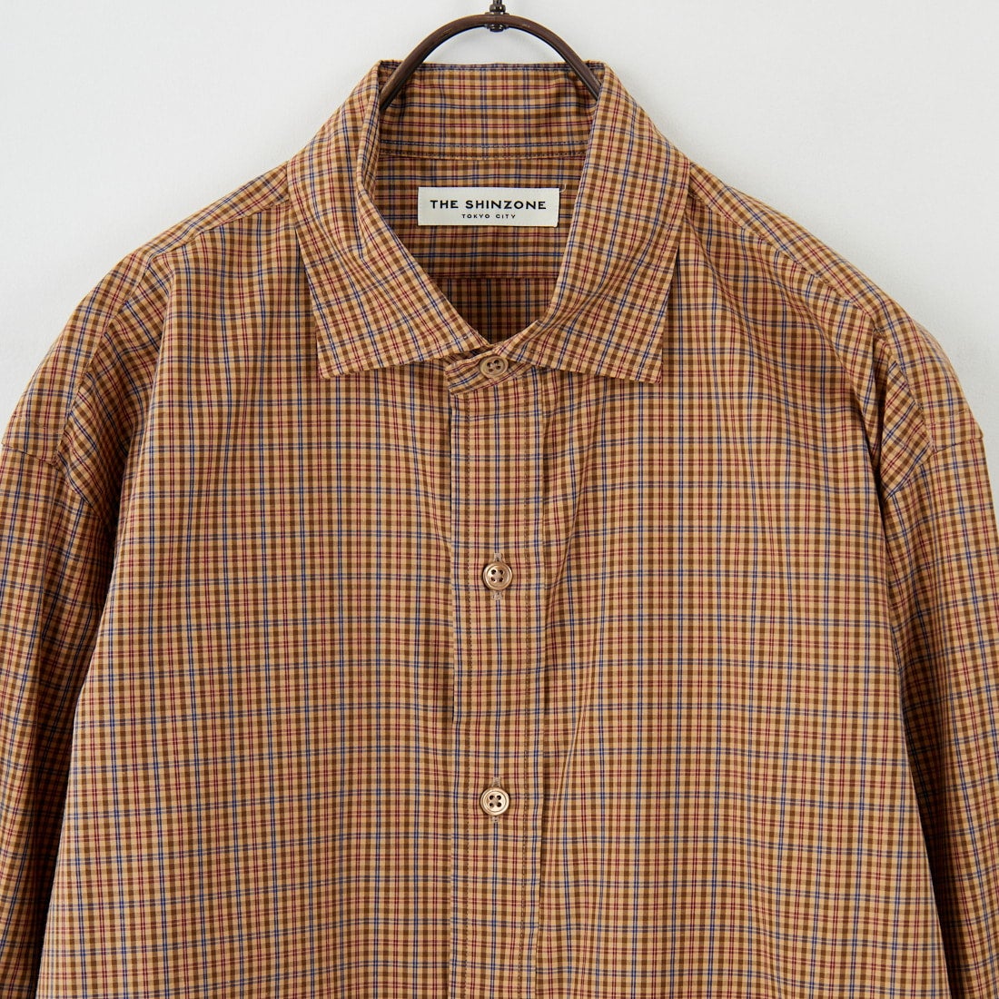 THE SHINZONE [ザ シンゾーン] ペックチェックシャツ [25AMSBL06] 41 BEIGE