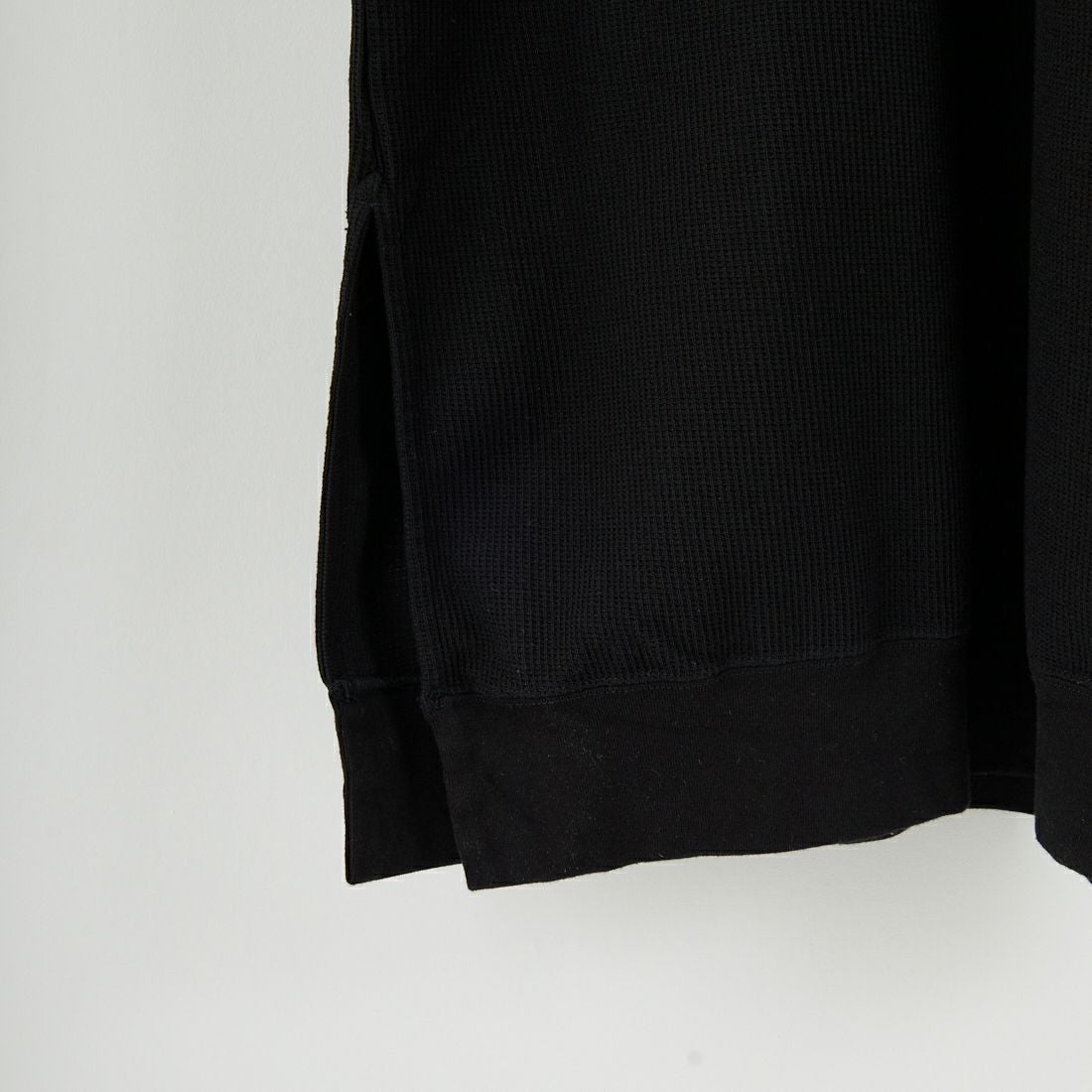 blurhms ROOTSTOCK [ブラームス ルーツストック] ラフ&スムース サーマルクルーネックドレス [BROOTS25F001W] 04 BLACK