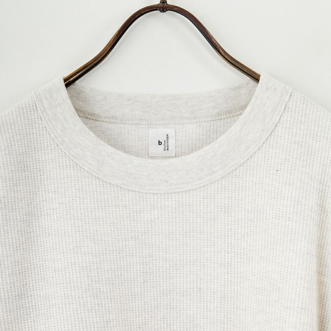 blurhms ROOTSTOCK [ブラームス ルーツストック] ラフ&スムース サーマルベースボールTシャツ [BROOTS24F31F25] 02 H.OATME