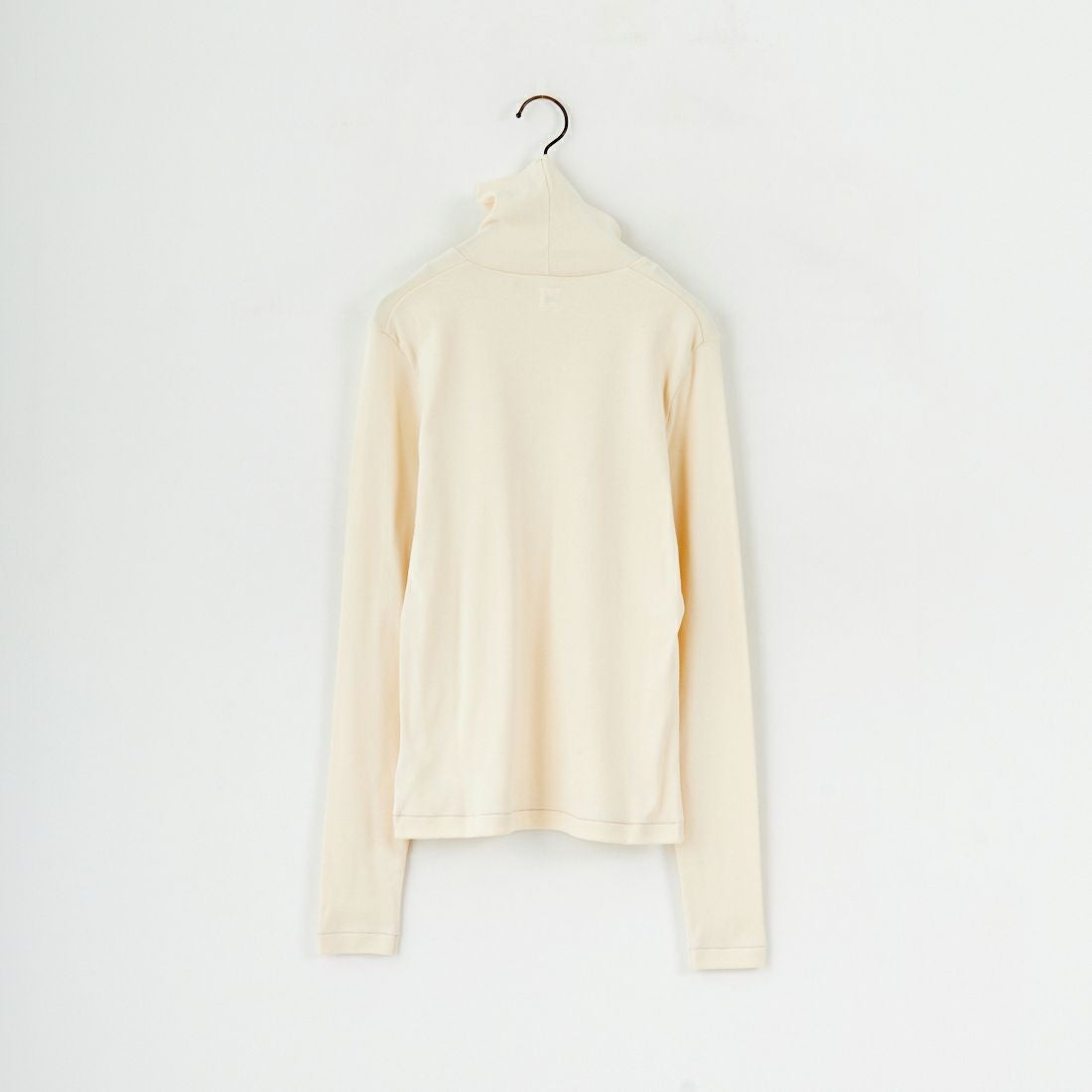 blurhms ROOTSTOCK [ブラームス ルーツストック] シルクコットンリブ タートルネックカットソー [BROOTS25F003W] 01 IVORY