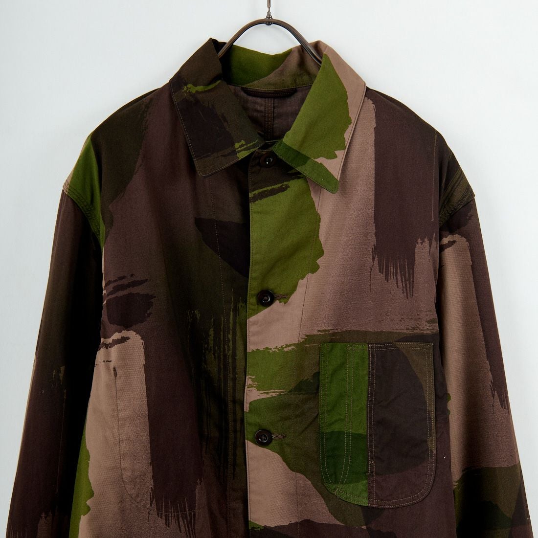 blurhms ROOTSTOCK [ブラームス ルーツストック] ブラッシュストロークカモ カバーオールジャケット [BROOTS25S6F25PT] 01 B.CAMO