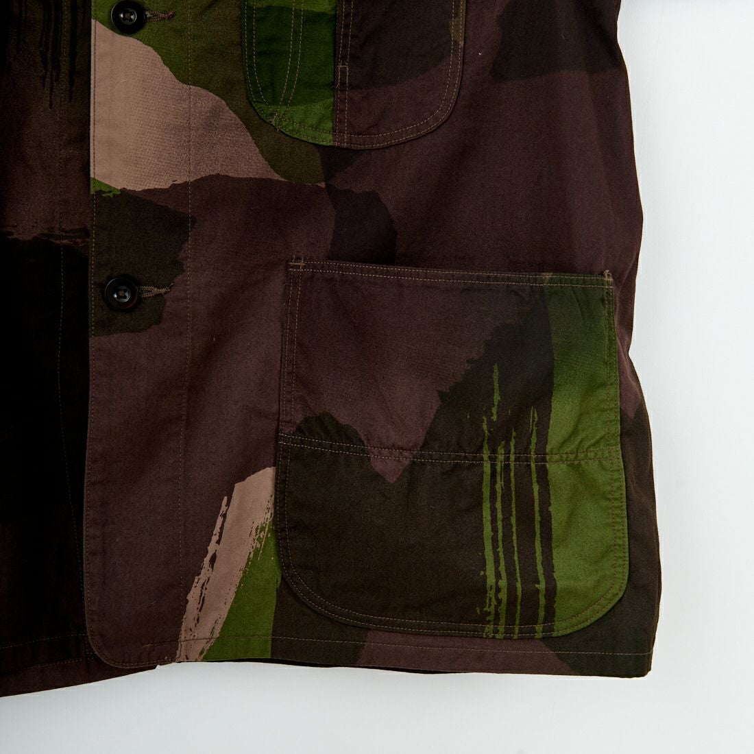 blurhms ROOTSTOCK [ブラームス ルーツストック] ブラッシュストロークカモ カバーオールジャケット [BROOTS25S6F25PT] 01 B.CAMO