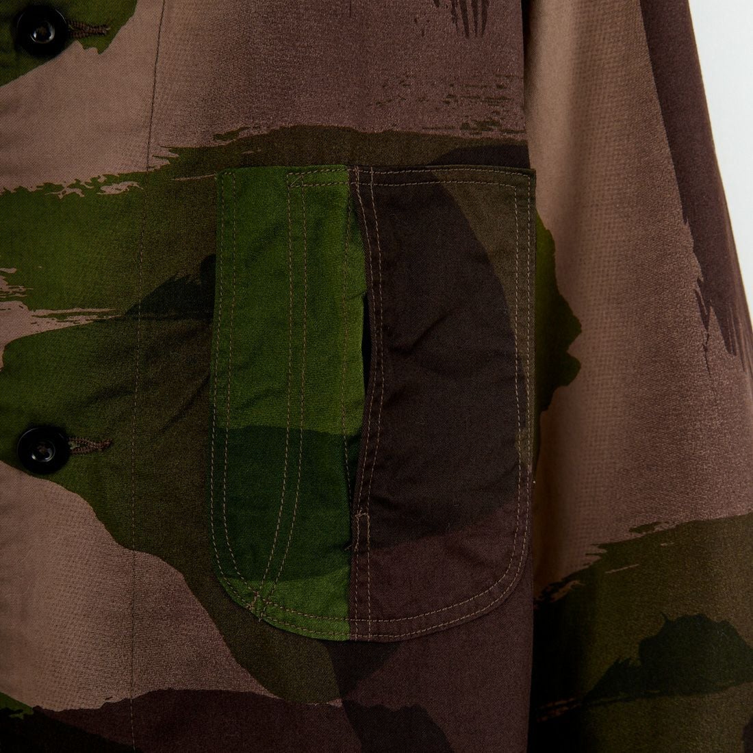 blurhms ROOTSTOCK [ブラームス ルーツストック] ブラッシュストロークカモ カバーオールジャケット [BROOTS25S6F25PT] 01 B.CAMO