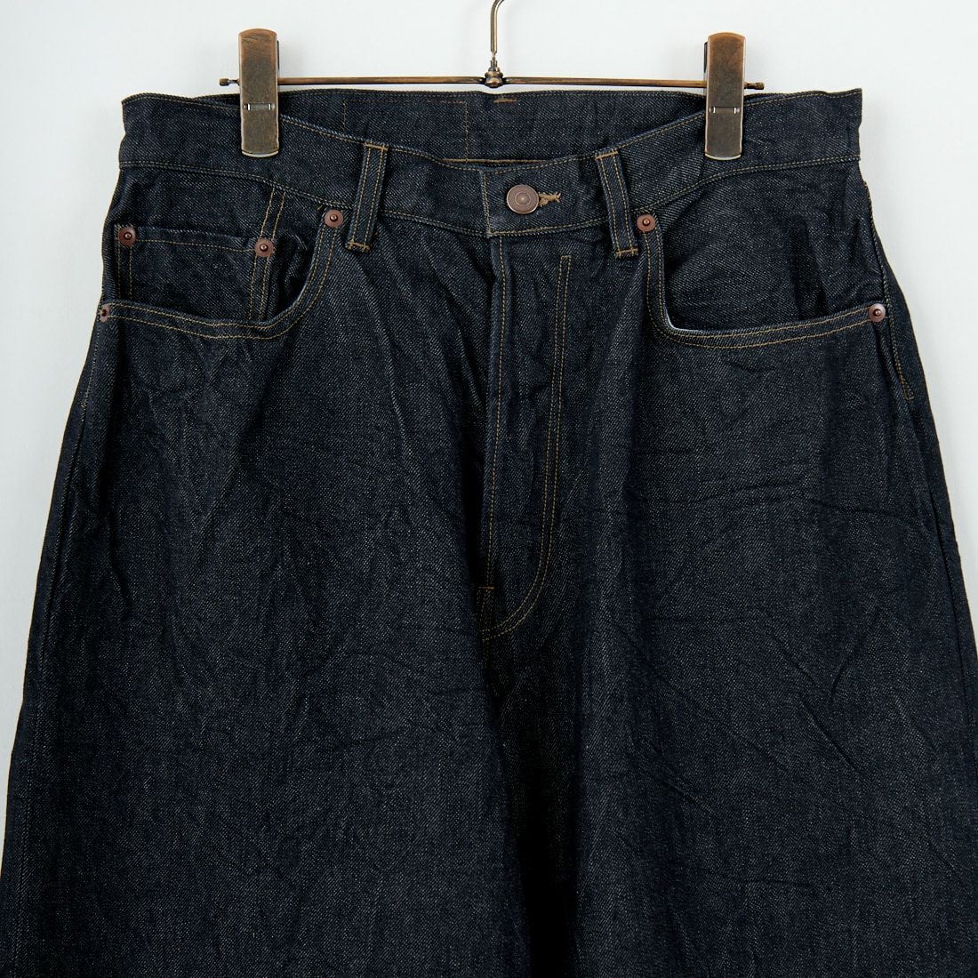 blurhms ROOTSTOCK [ブラームス ルーツストック] 13.5oz ワイドデニムパンツ [BROOTS25S8F25] 02 S.BLACK