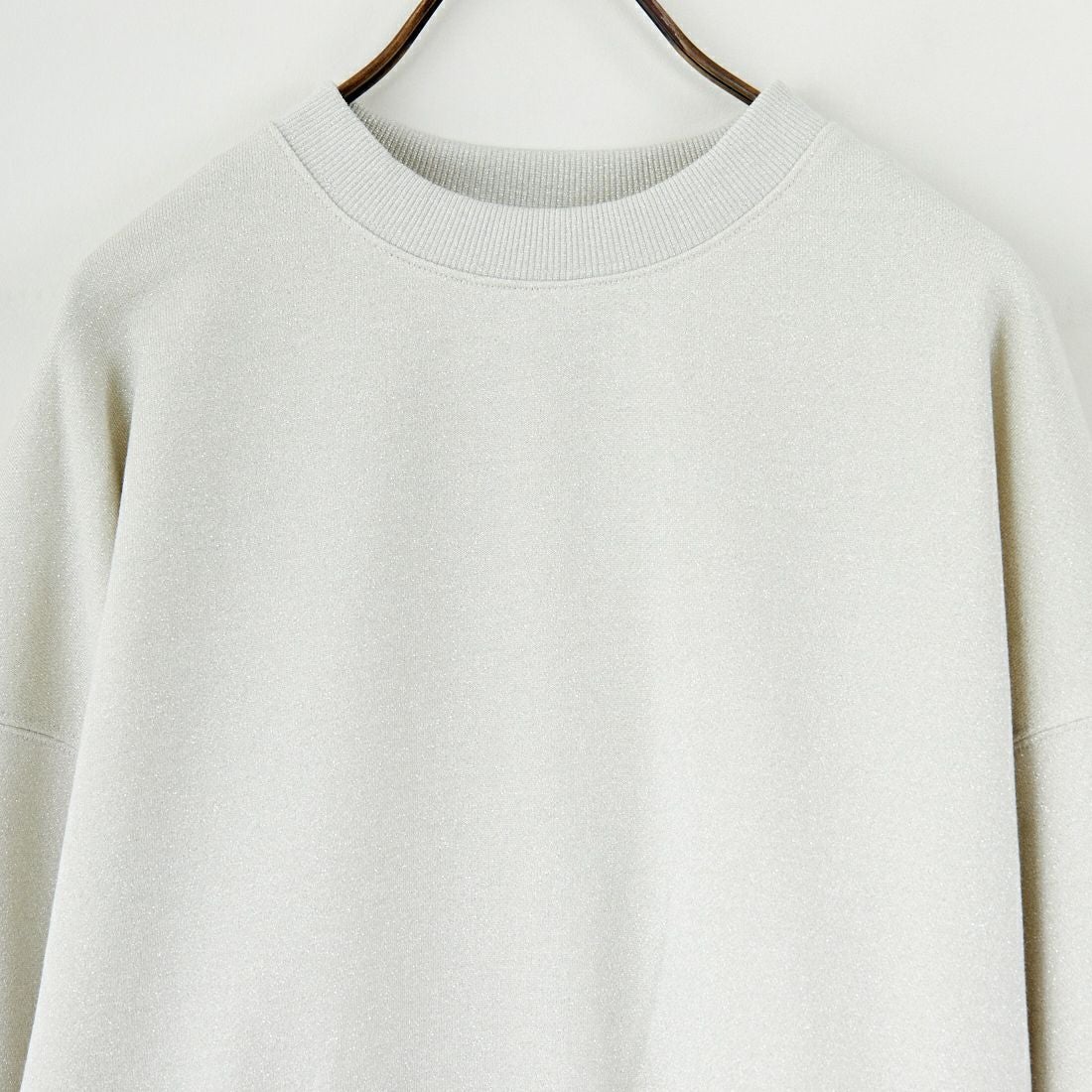 emmi [エミ] ラメ裏毛ショートスウェットトップス [13WCT254065] LGRY