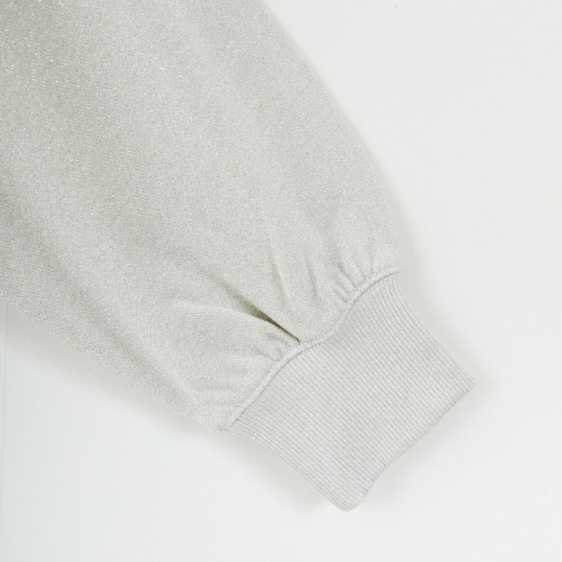 emmi [エミ] ラメ裏毛ショートスウェットトップス [13WCT254065] LGRY