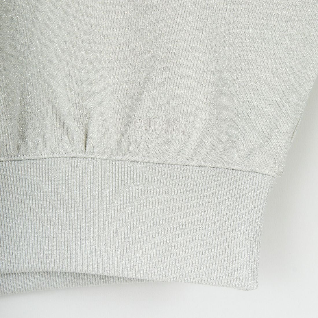 emmi [エミ] ラメ裏毛ショートスウェットトップス [13WCT254065] LGRY