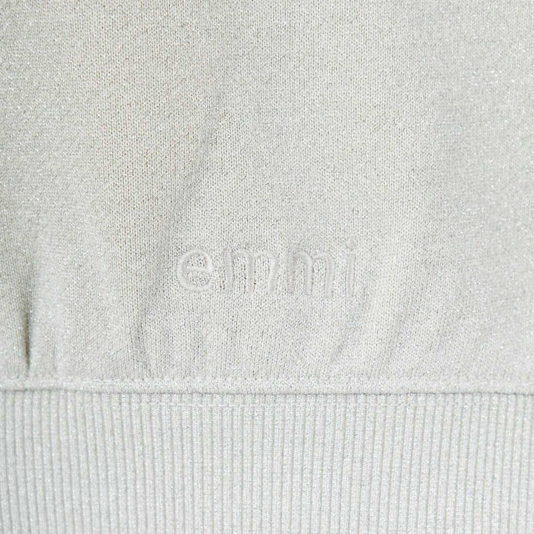 emmi [エミ] ラメ裏毛ショートスウェットトップス [13WCT254065] LGRY