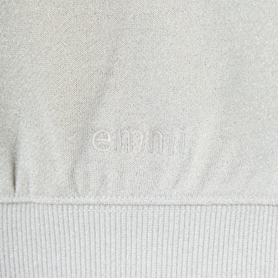 emmi [エミ] ラメ裏毛ショートスウェットトップス [13WCT254065] LGRY
