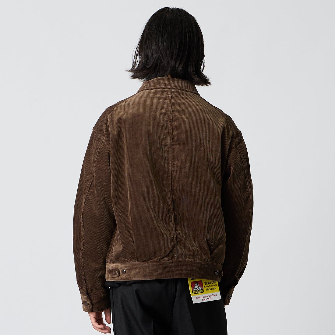 A VONTADE [アボンタージ] ジップワークジャケット [VTD-0565-JK-CD] BR DK.BROW &&モデル身長：175cm 着用サイズ：M&&