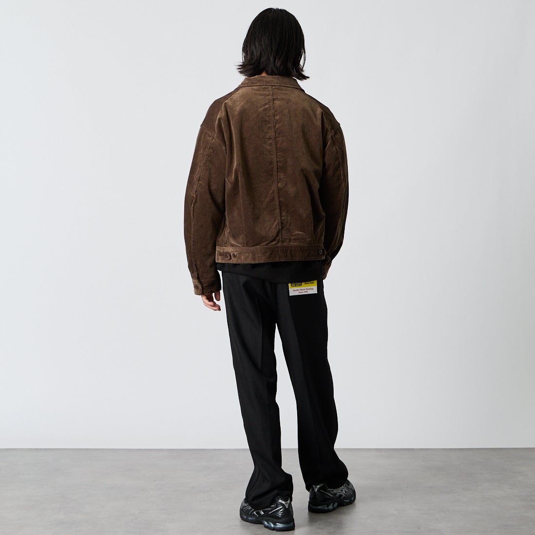 A VONTADE [アボンタージ] ジップワークジャケット [VTD-0565-JK-CD] BR DK.BROW &&モデル身長：175cm 着用サイズ：M&&
