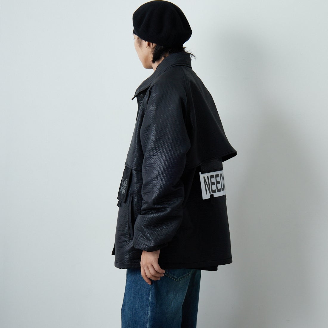 Needles [ニードルズ] クルーザージャケット [RW178] B BLACK &&モデル身長：179cm 着用サイズ：M&&