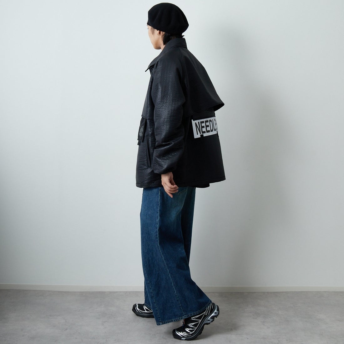 Needles [ニードルズ] クルーザージャケット [RW178] B BLACK &&モデル身長：179cm 着用サイズ：M&&