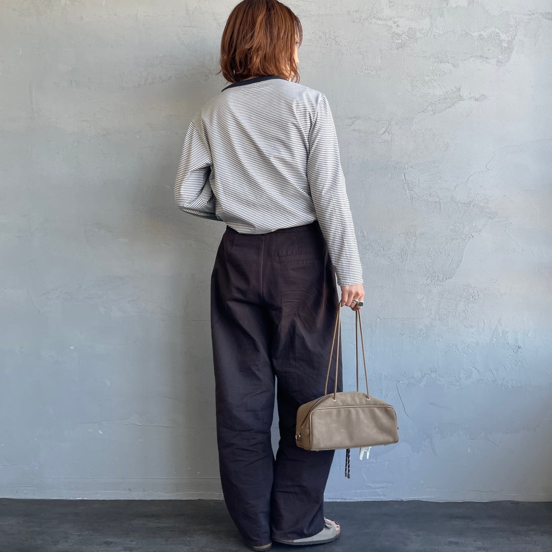 THE SHINZONE [ザ シンゾーン] パックロングスリーブTシャツ [24AMSCU04] 00 MULTI &&モデル身長：158cm 着用サイズ：F0&&