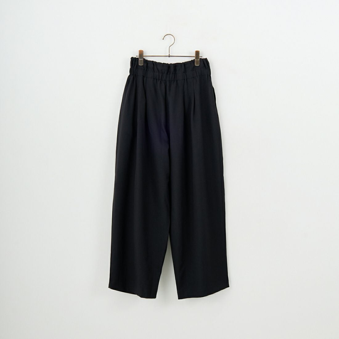 mizuiro ind [ミズイロインド] ハイウエストタックパンツ [3-260077] 99 BLACK