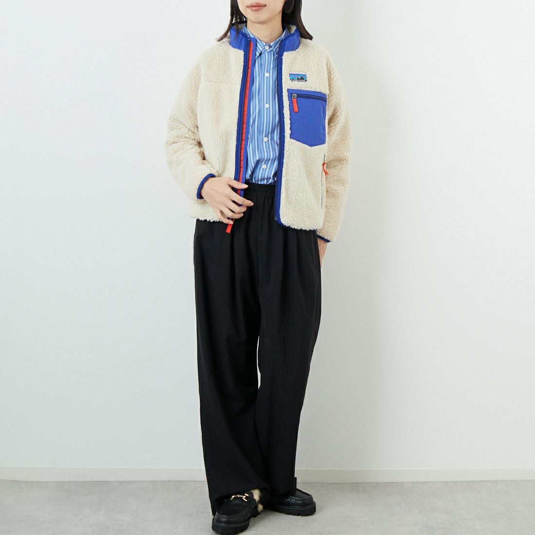 patagonia [パタゴニア] キッズ レトロX ジャケット [65626] DNAT &&モデル身長：162cm 着用サイズ：KID-XL&&