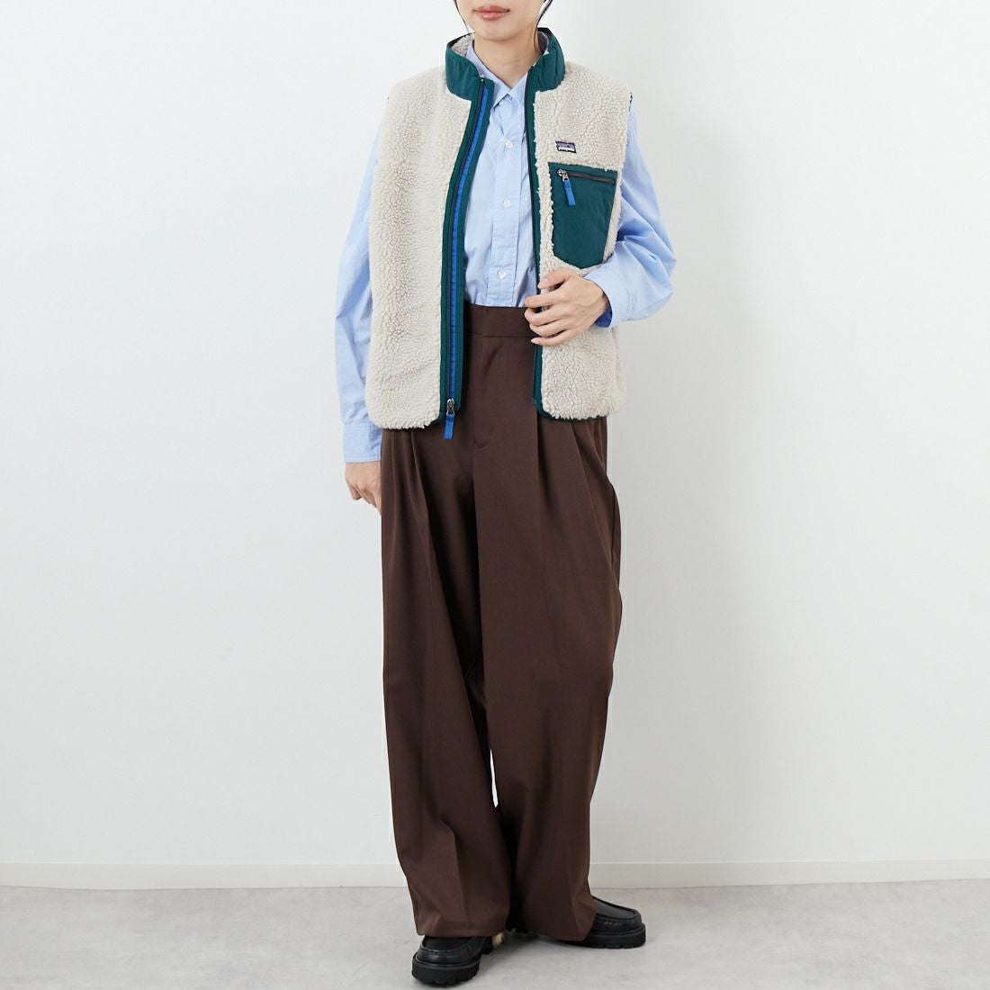 patagonia [パタゴニア] キッズ レトロX ベスト [65614] NICA &&モデル身長：162cm 着用サイズ：KID-XL&&