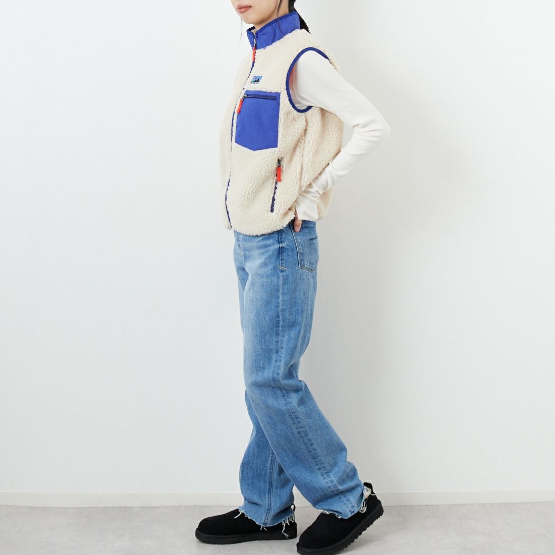 patagonia [パタゴニア] キッズ レトロX ベスト [65614] DNAT &&モデル身長：162cm 着用サイズ：KID-XL&&