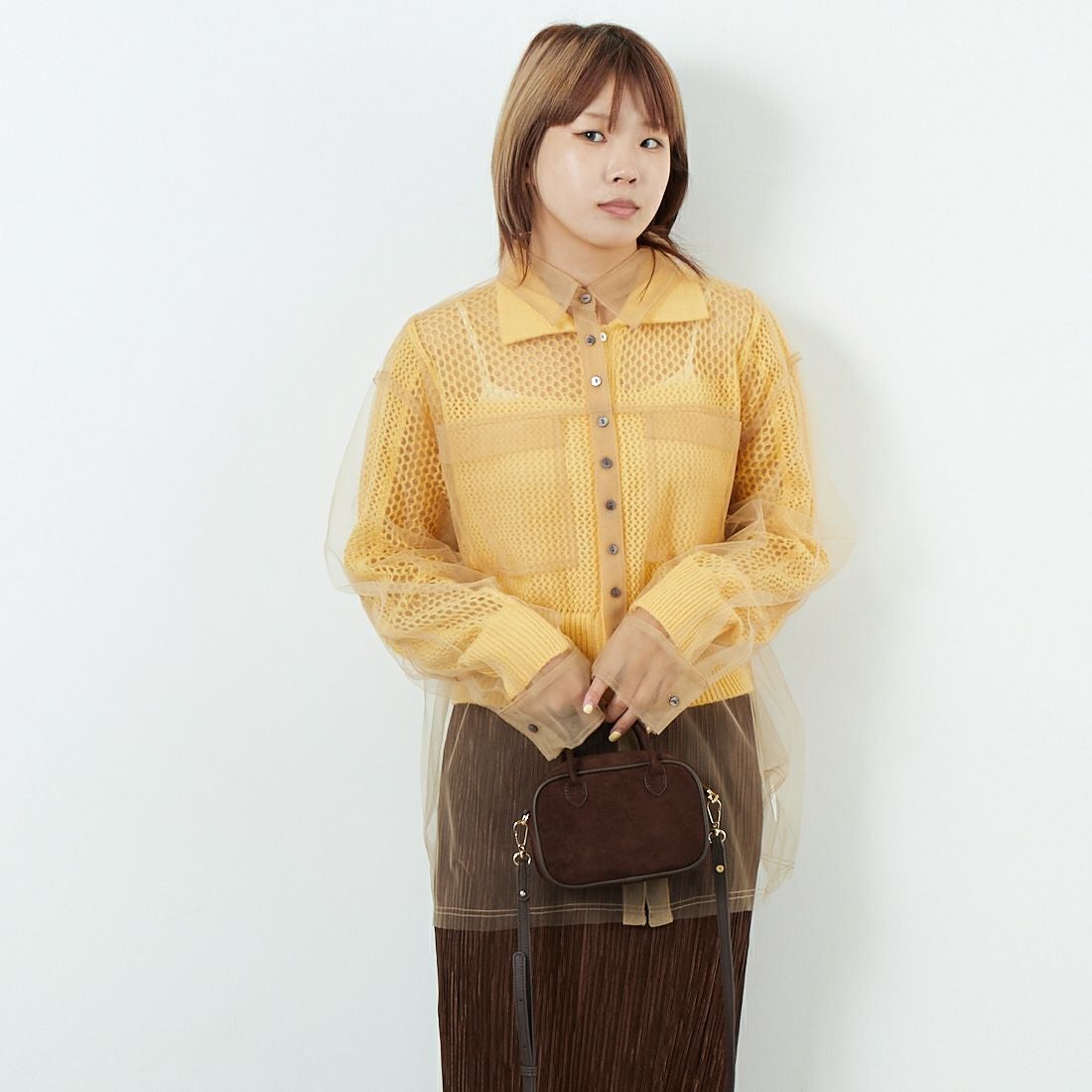 MAISON SPECIAL [メゾンスペシャル] 2WAYフリルギャザーチュール